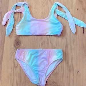 Stella Cove Pastel Rainbow Girls Bikini